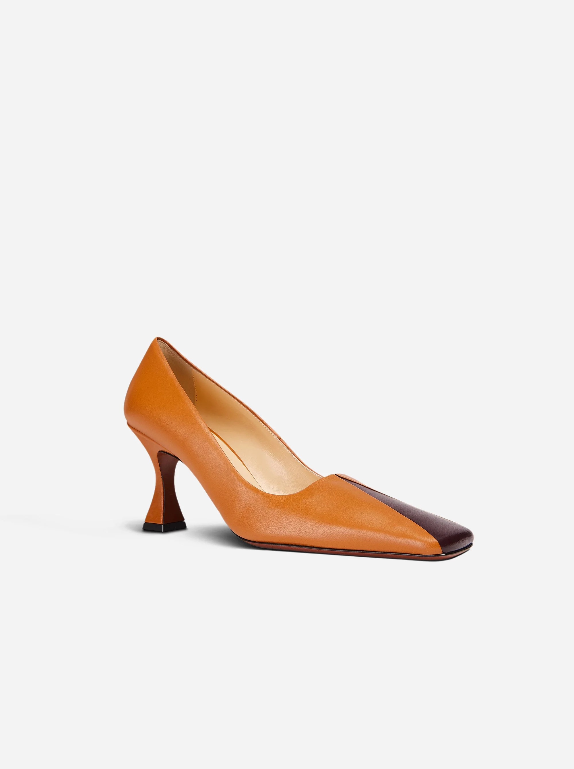 Duck Pumps Orange Camel & Cabarnet - Image 2