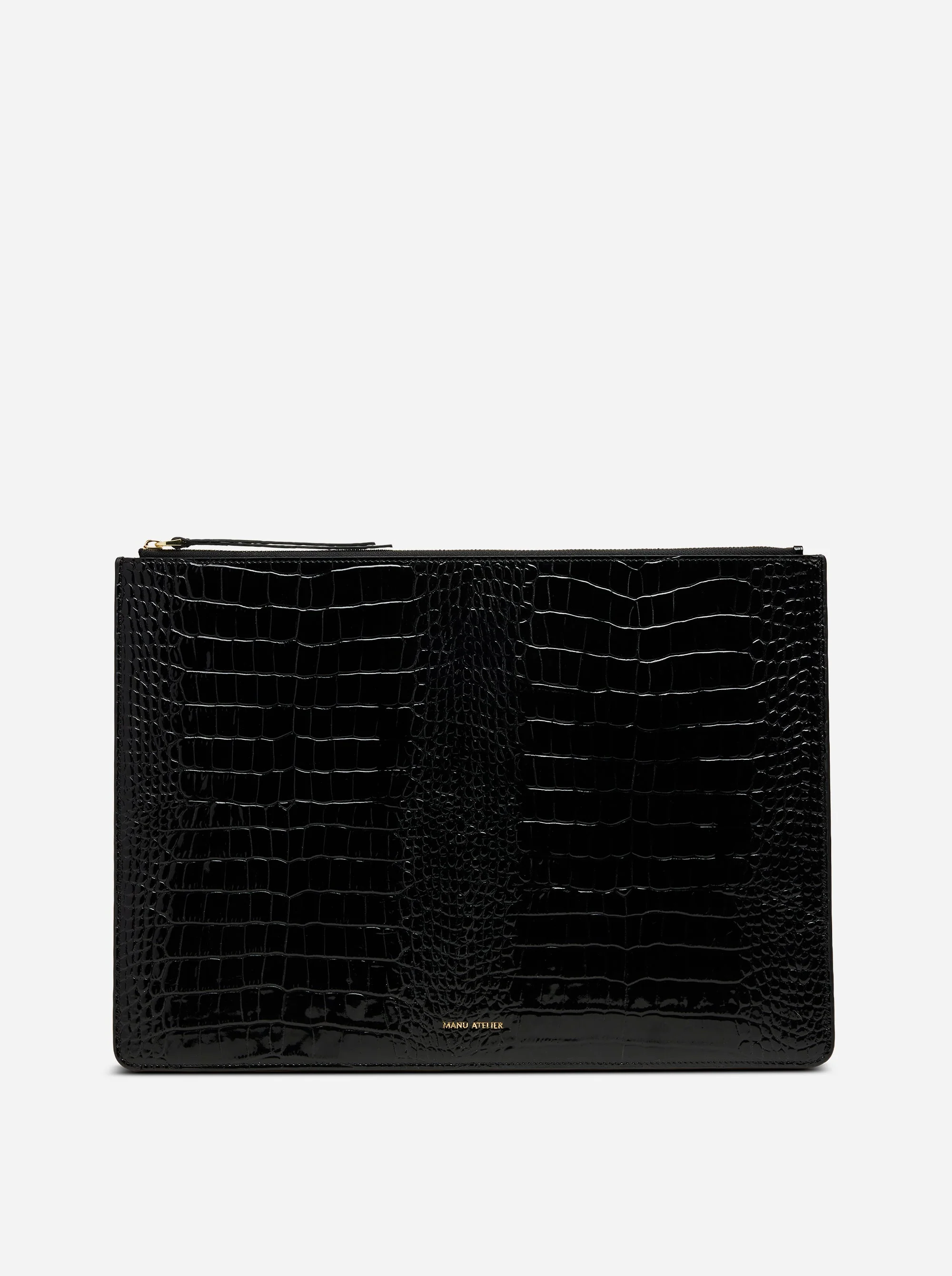 Manu Laptop Case Black Croc
