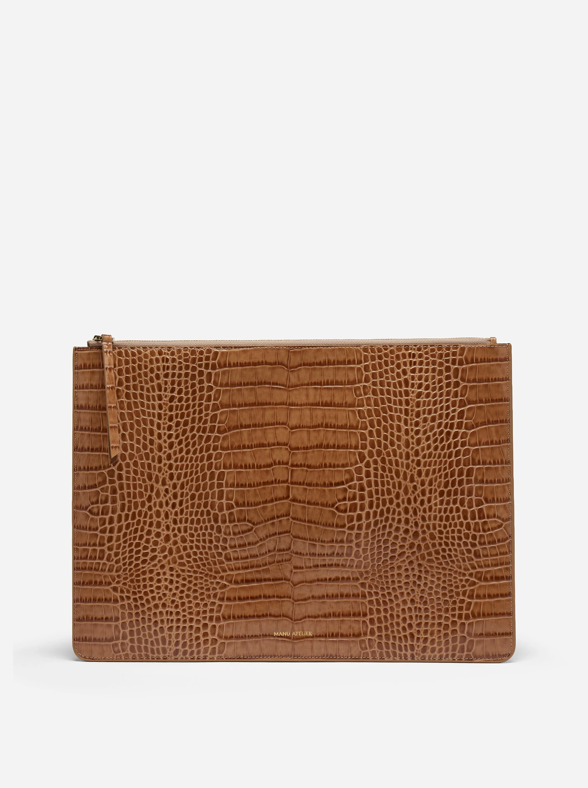 Manu Laptop Case Mocha Croc