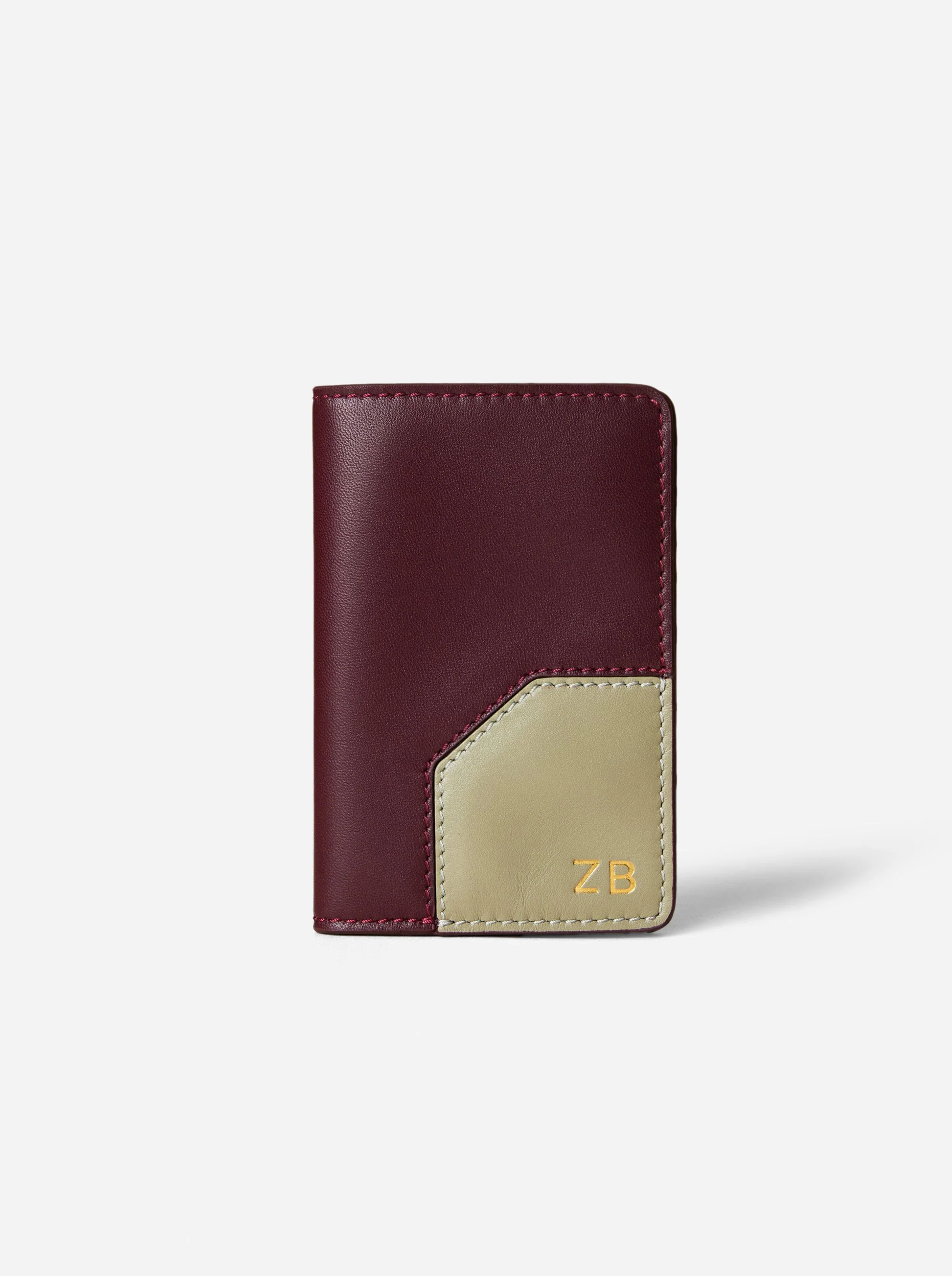 Manu Passport Case Merlot & Sage Soft - Image 2