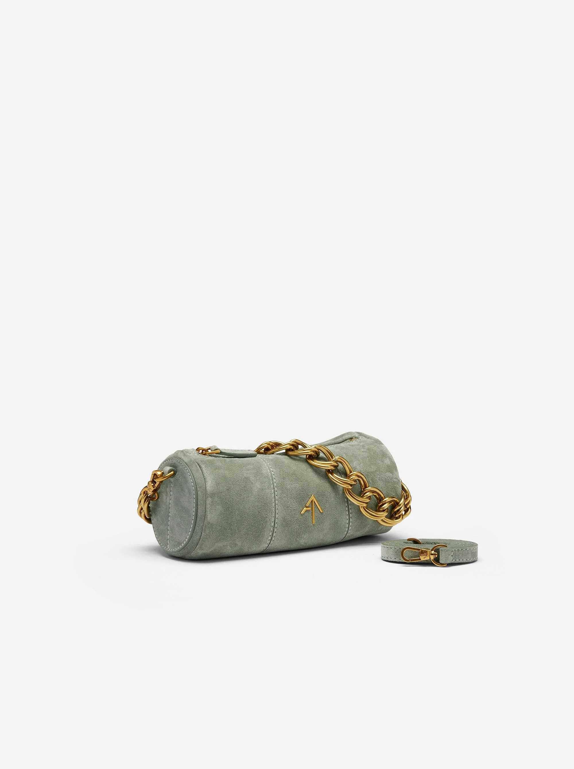 XX Mini Cylinder Pepe Green Suede - Image 2